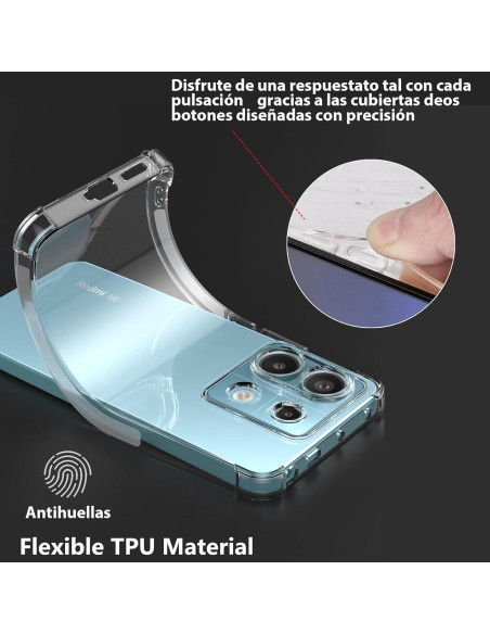 Funda TPU Transparente USTIYA para Xiaomi Poco X6 5G / Redmi Note 13 Pro 5G Funda TPU Transparente USTIYA para Xiaomi Poco X6 5G / Redmi Note 13 Pro 5G