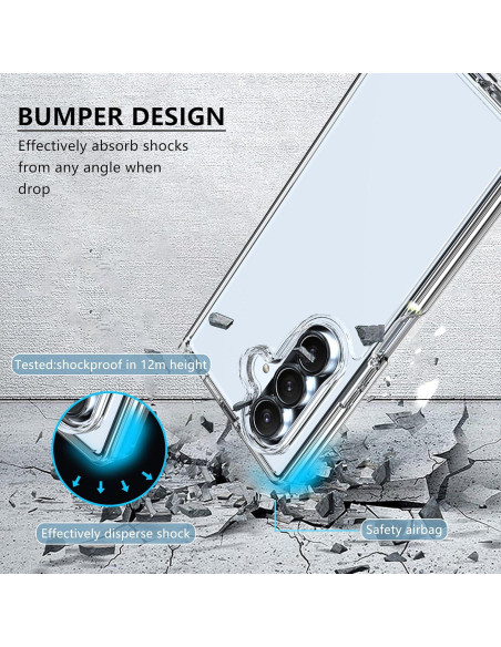 Funda Transparente Anoowkoa para Samsung Galaxy Z Fold 7 Funda Transparente Anoowkoa para Samsung Galaxy Z Fold 7