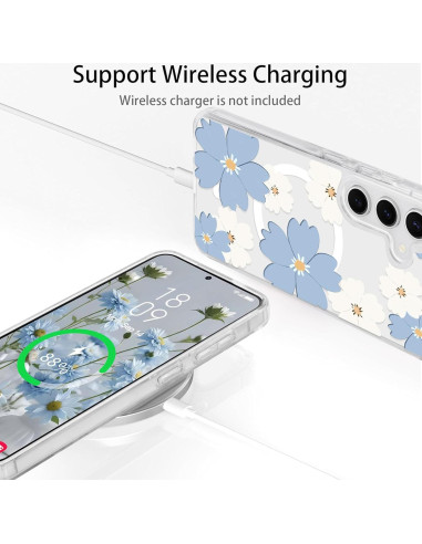 Funda Silicona Transparente KONGHUI para Samsung Galaxy S25/S24 Plus