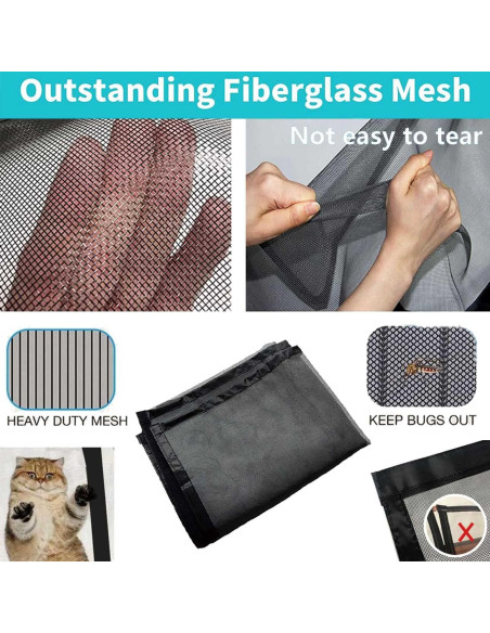 Pantalla de puerta de garaje YoFuZiHu 2.54x2.49m con imanes