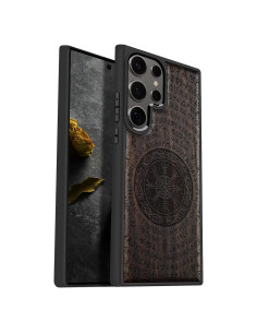 Funda Protectora Carveit de Madera para Samsung S25 Ultra