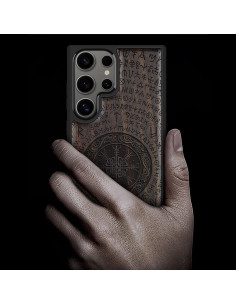 Funda Protectora Carveit de Madera para Samsung S25 Ultra 2