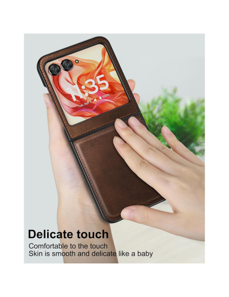 Funda Foluu para Motorola Razr 2024 - Cuero y PC Dura Slim Funda Foluu para Motorola Razr 2024 - Cuero y PC Dura Slim