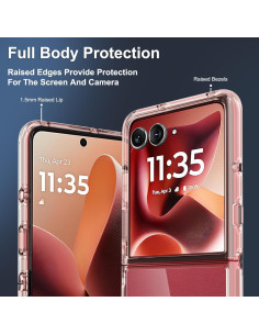 Funda Protectora Dura RMOCR para Motorola Moto Razr Ultra 2025 - Oro Rosa 2