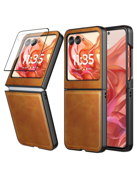 Funda Motorola Razr 2024 con Protector de Pantalla Amarillo Funda Motorola Razr 2024 con Protector de Pantalla Amarillo