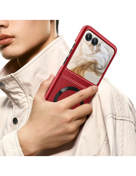 Funda delgada Haeuorey para Motorola Razr 2024 con soporte Funda delgada Haeuorey para Motorola Razr 2024 con soporte