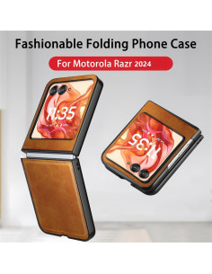 Funda Motorola Razr 2024 con Protector de Pantalla Amarillo 2