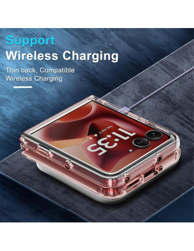 Funda Protectora Dura RMOCR para Motorola Moto Razr Ultra 2025 - Oro Rosa