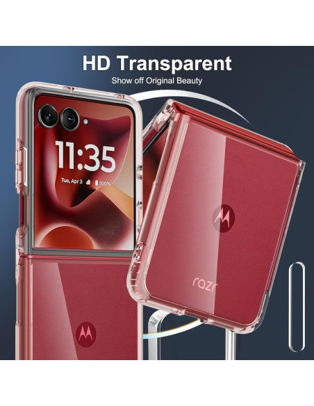 Funda Protectora Dura RMOCR para Motorola Moto Razr Ultra 2025 - Oro Rosa Funda Protectora Dura RMOCR para Motorola Moto Razr Ultra 2025 - Oro Rosa