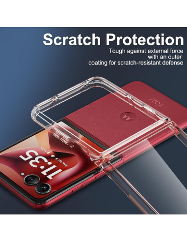 Funda Protectora Dura RMOCR para Motorola Moto Razr Ultra 2025 - Oro Rosa