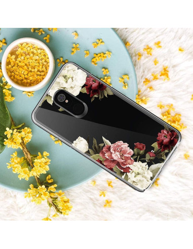 Funda transparente TPU para LG Stylo 5/5X/5 Plus/5V - Flor