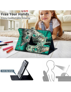 Funda Universal para Tableta 7-8 Pulgadas Qindaiwen Gatos 2