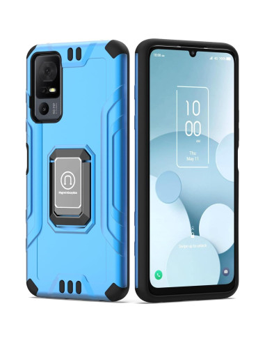 Funda HRWireless para TCL 40 XL - Diseño Metálico, Resistente