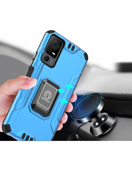 Funda HRWireless para TCL 40 XL - Diseño Metálico, Resistente Funda HRWireless para TCL 40 XL - Diseño Metálico, Resistente