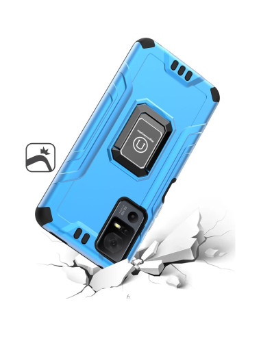 Funda HRWireless para TCL 40 XL - Diseño Metálico, Resistente