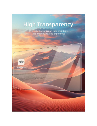 Protector de Pantalla WUNIAK para TCL TAB 10L Gen 3 10.1" Vidrio Templado 2 Pzas