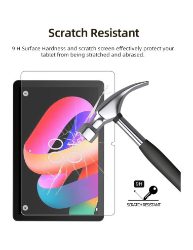 Protector de Pantalla WUNIAK para TCL TAB 10L Gen 3 10.1" Vidrio Templado 2 Pzas