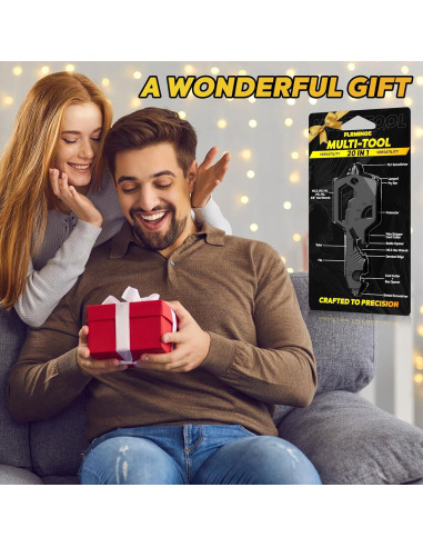 Herramienta Multiusos 20-en-1 FLRMINGE Llave Compacta Negra