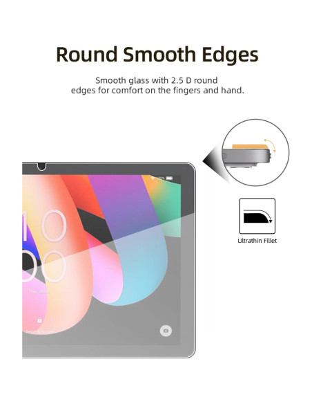 Protector de Pantalla WUNIAK para TCL TAB 10L Gen 3 10.1" Vidrio Templado 2 Pzas