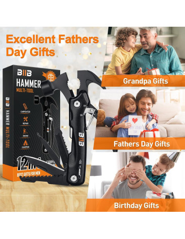 Martillo Multiherramienta BIIB 12 en 1 para Hombres