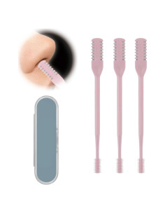 Cortador de Vello Nasal 2 en 1 JLYPFUSA Rosa - Compacto y Eficaz