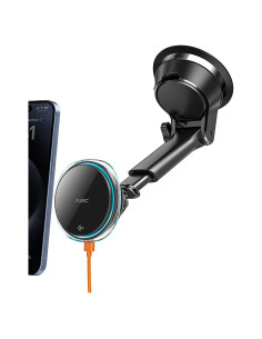 Cargador de Coche Inalámbrico Magnético A2C Qi2 15W con Adaptador