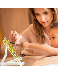 Tablero de Dibujo LED Acrílico ZGHH 20x20cm con Soporte 2