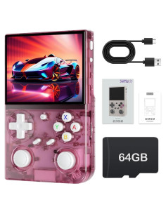Consola de juegos portátil WESICH G350 3.5" IPS 64GB Rosa