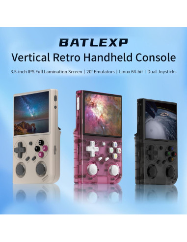 Consola de juegos portátil WESICH G350 3.5" IPS 64GB Rosa