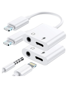 Adaptador de Auriculares Lightning a 3.5mm LIEZHUA 2 Paquetes
