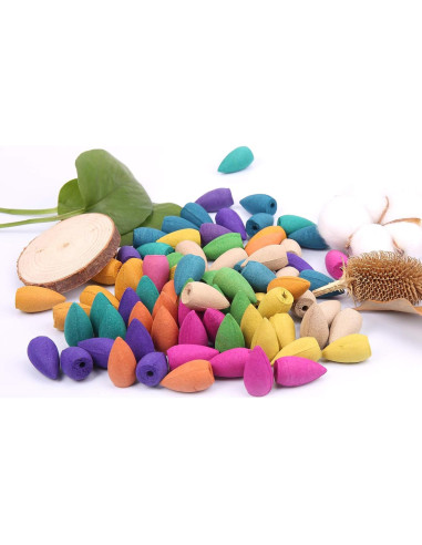Conos de Incienso de Retroceso OTOFY 180 Pcs Aromas Naturales