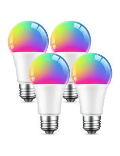 Bombilla Inteligente Beantech A19 LED WiFi 8W RGB 4 Unidades