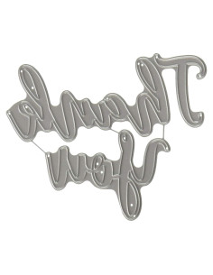 Troquel de Palabras 'Gracias' Echo Park EPPDIE612 12.7x17.8cm