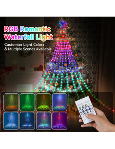 Luces de Cuerda RGB Cerflyer 320 LED 5 m Decoración Navidad 2