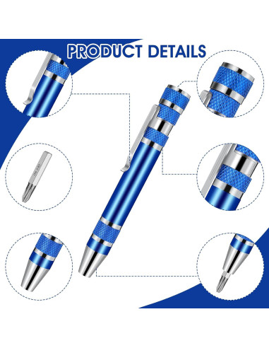 Juego de destornilladores 8 en 1 DSLSQD - 4 piezas magnéticos