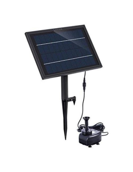 Bomba de Agua Solar Lewisia 8W con Batería y LED para Jardín