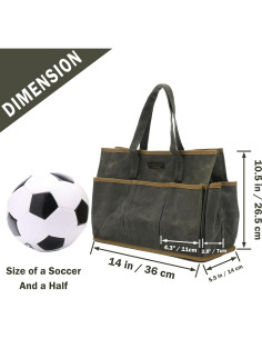 Bolsa de Herramientas Kaaltisy Verde Ejército 11 Bolsillos 2