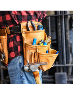 Bolsa de Herramientas de Cuero ToolTreaux 10 Bolsillos 30.48x25.4cm 2