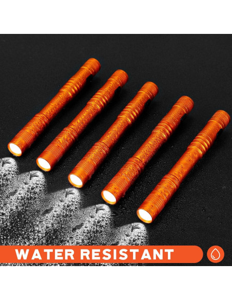 Hortsun 20 Linternas LED de Boligrafo Naranjas 13 cm