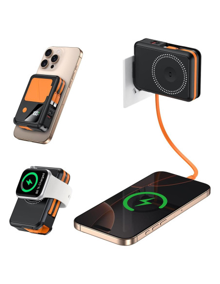 Cargador Portátil Inalámbrico 10000mAh WSH F21 Carga Rápida