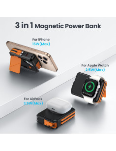 Cargador Portátil Inalámbrico 10000mAh WSH F21 Carga Rápida 2