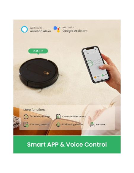 Aspiradora Robot Vexilar T6, Limpieza Silenciosa 100 Minutos