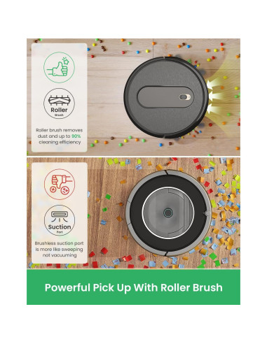 Aspiradora Robot Vexilar T6, Limpieza Silenciosa 100 Minutos