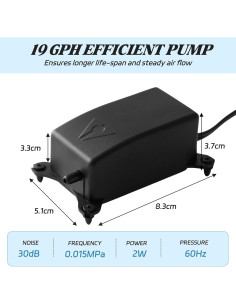 Mini Filtro de Esponja Rise Torrent para Acuario 11.36L 2