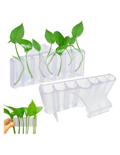 Soporte de Planta para Acuario Aidmi 2PC Transparente 7 Agujeros