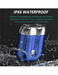 Afeitadora Eléctrica Mini Lklcot Doble Cabezal Portátil 108g 2