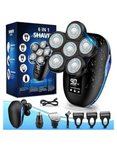 Afeitadora Eléctrica 6 en 1 Sakioo para Hombres Calvos