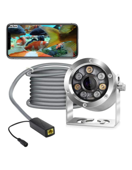 Cámara Submarina Barlus 5MP IP68 con Luz y Cable 9.75m