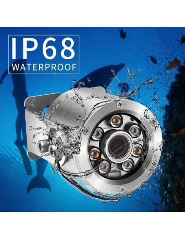 Cámara Submarina Barlus 5MP IP68 con Luz y Cable 9.75m