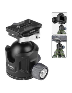 Cabezal de bola de aluminio XILETU 44mm para trípode DSLR 35kg